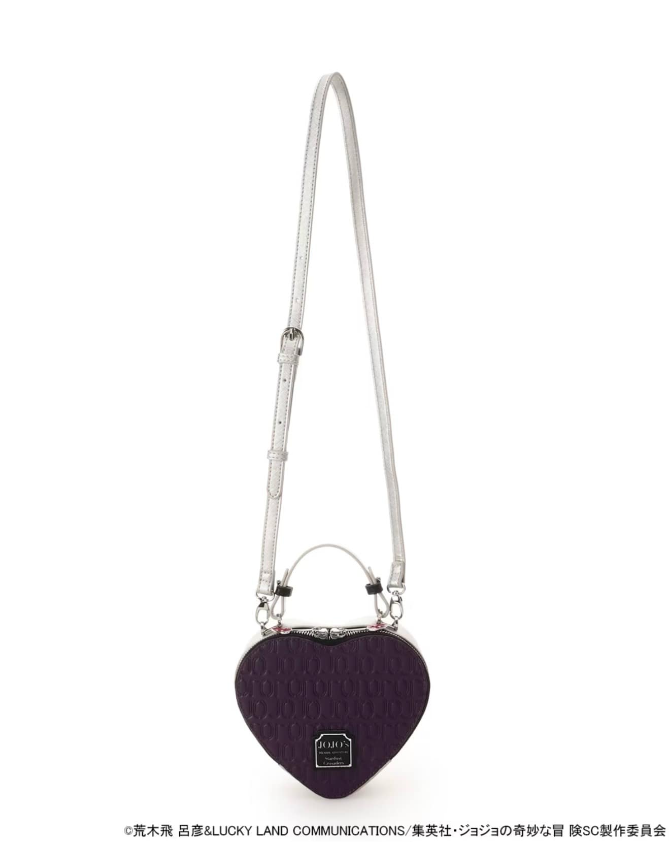 SAMANTHAVEGA×アニメ『ジョジョの奇妙な冒険 スターダストクルセイダース』　「ジャン・ピエール・ポルナレフ」コレクション　ハート型ショルダーバッグ シルバー