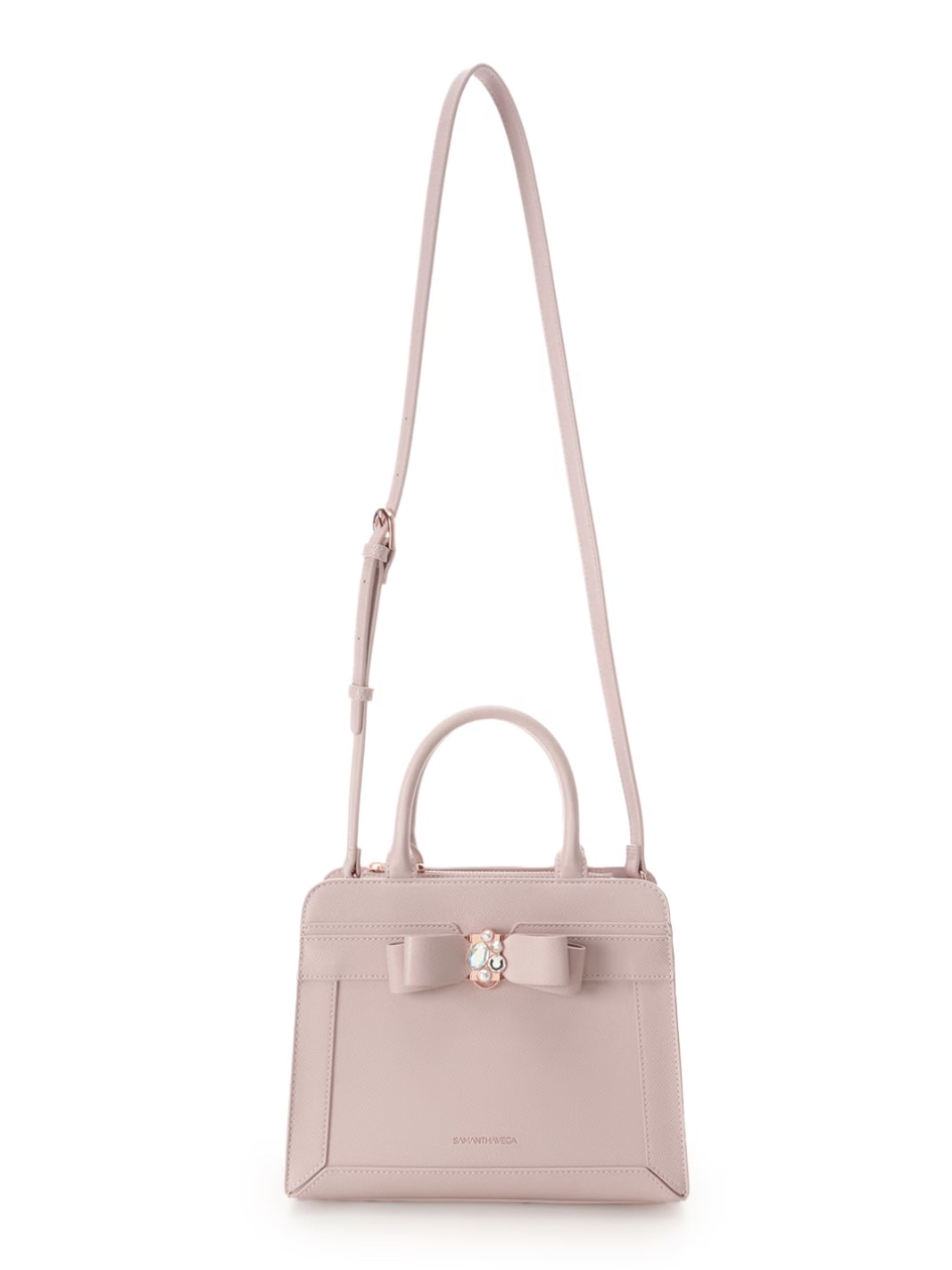 ジュエルリボンハンドバッグ【ピンク】 ピンク