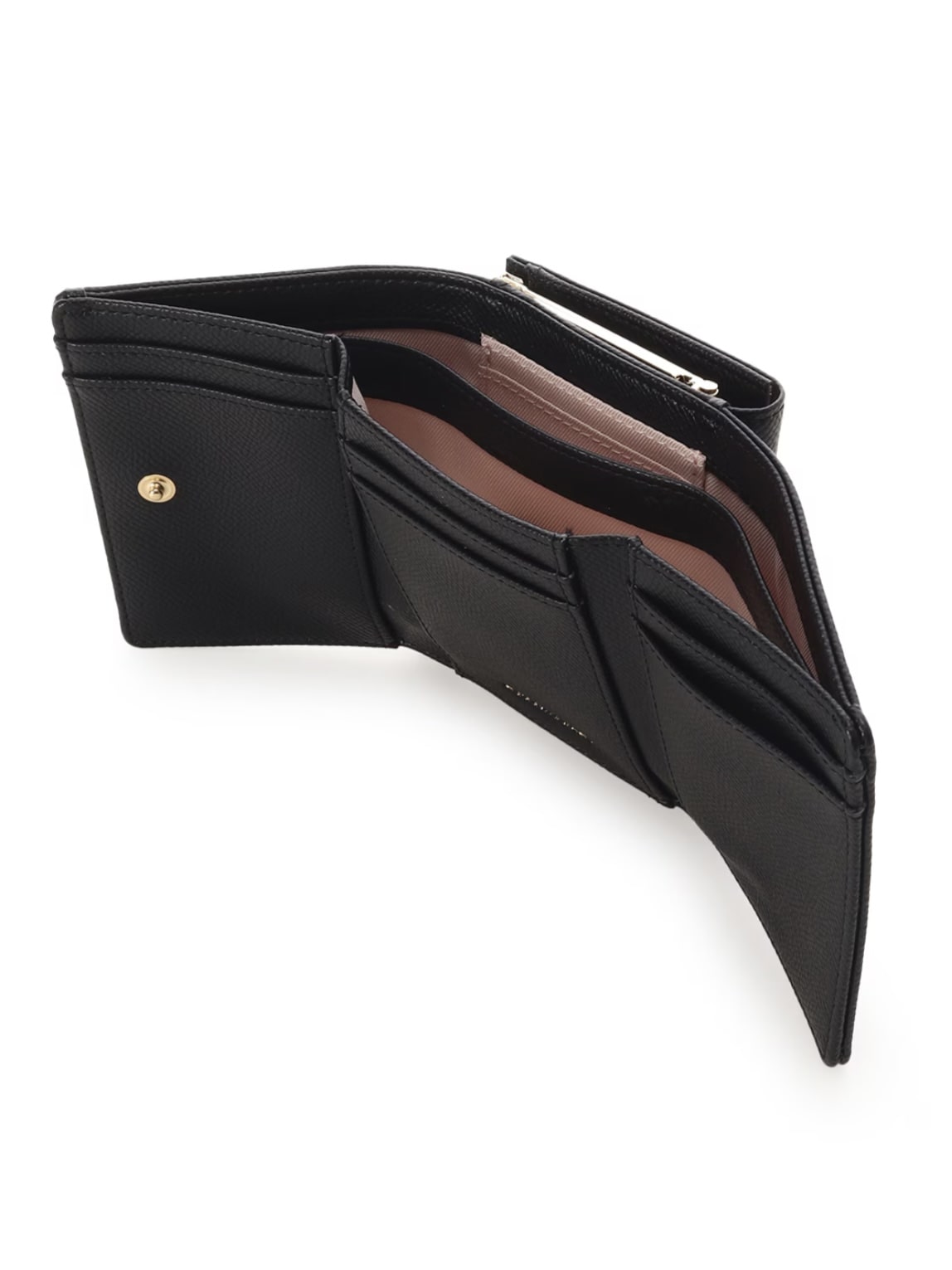 ジュエルリボン折財布【ブラック】 ブラック