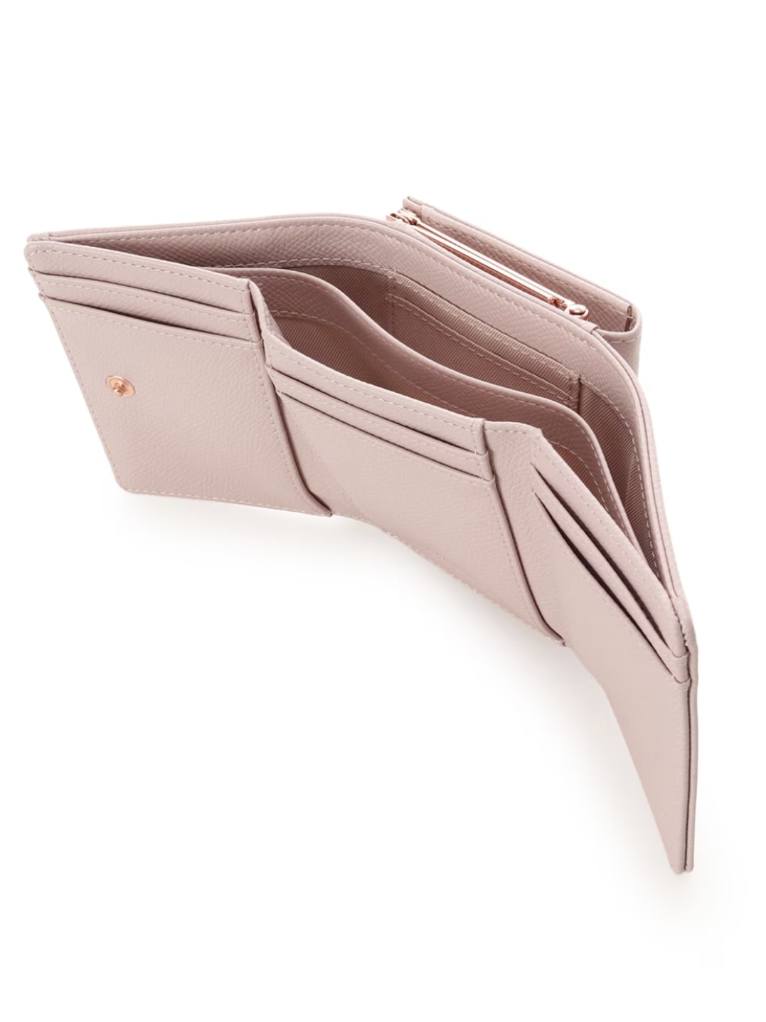 ジュエルリボン折財布【ピンク】 ピンク