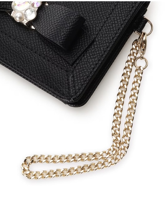 ジュエルリボンパスケース【ブラック】 ブラック