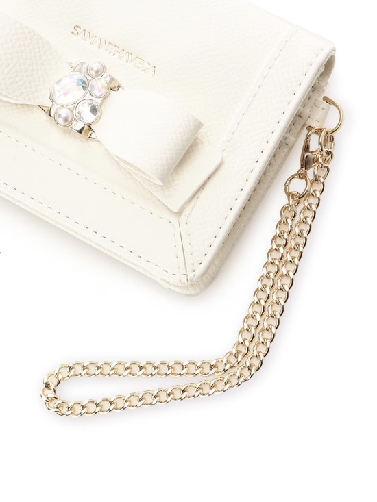  ジュエルリボンパスケース【ホワイト】 ホワイト