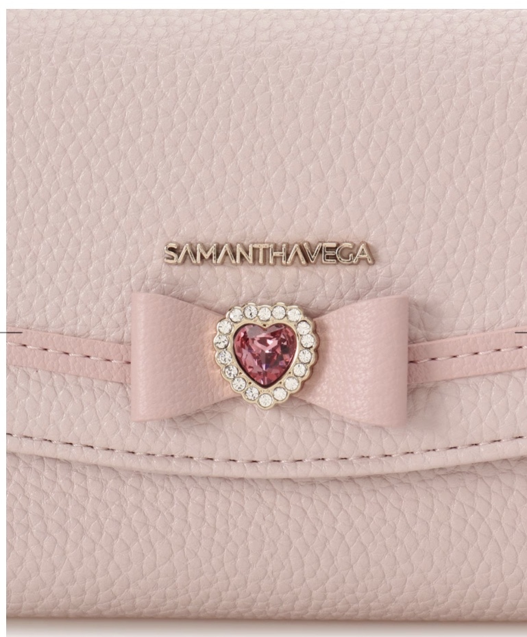 ブロッサムリボン折財布　【ピンク】 ピンク