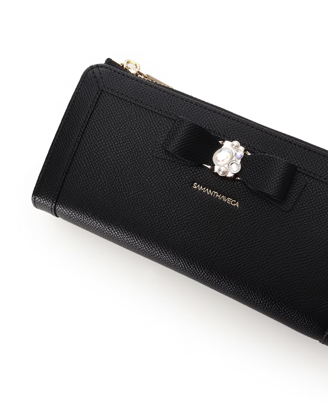 ジュエルリボン長財布【ブラック】 ブラック