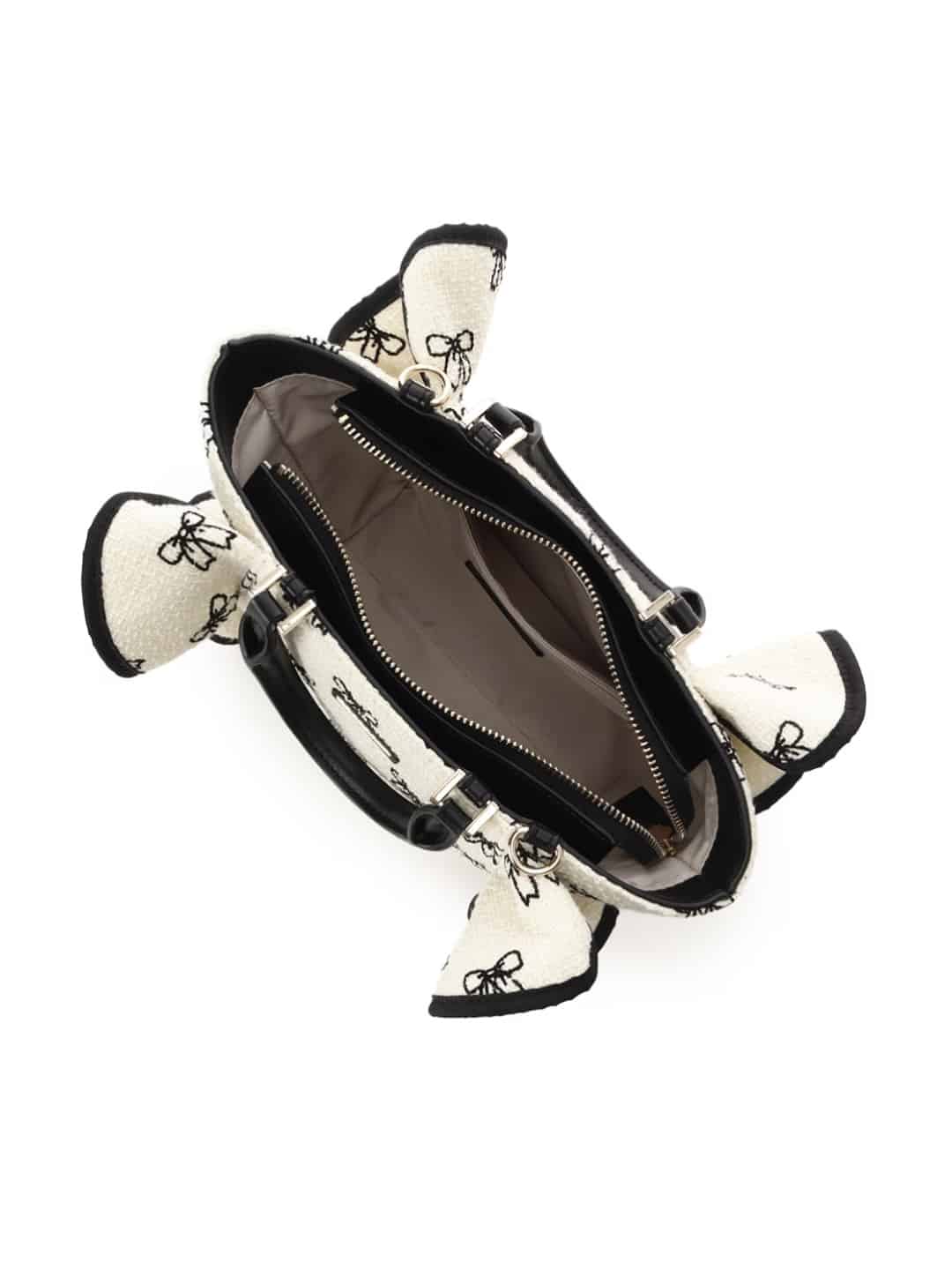 【オンラインショップ＆一部店舗限定】リボンフリルハンドバッグ ホワイト