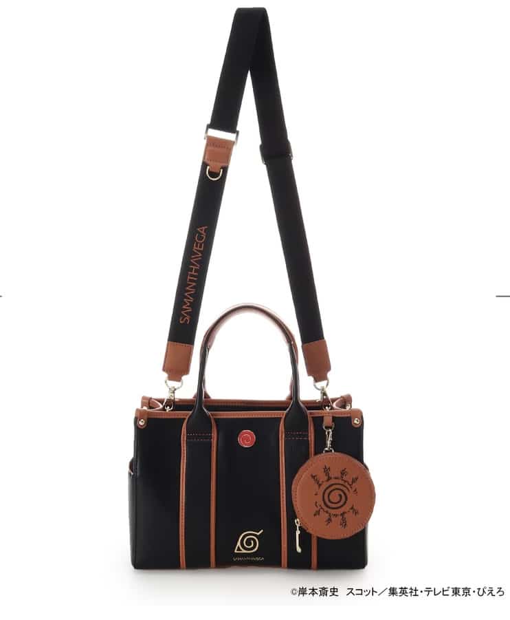 『NARUTO-ナルト- 疾風伝』コラボコレクション「うずまきナルト」 ハンドバッグ【2025年12月中旬以降順次発送予約商品】 ブラック