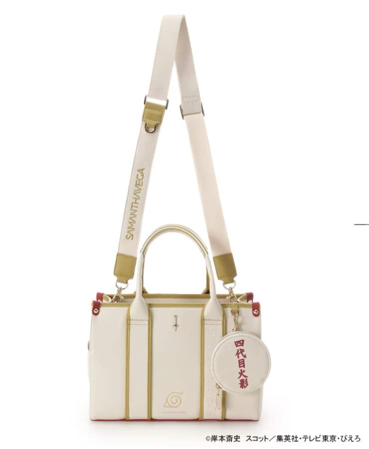 『NARUTO-ナルト- 疾風伝』コラボコレクション「波風ミナト」 ハンドバッグ【2025年12月中旬以降順次発送予約商品】 オフホワイト