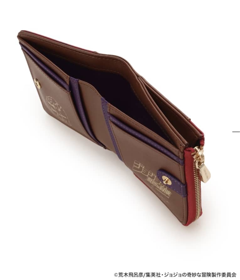 アニメ『ジョジョの奇妙な冒険 ファントムブラッド』「ディオ・ブランドー」コラボコレクション　折財布　【ワインレッド】 ワインレッド