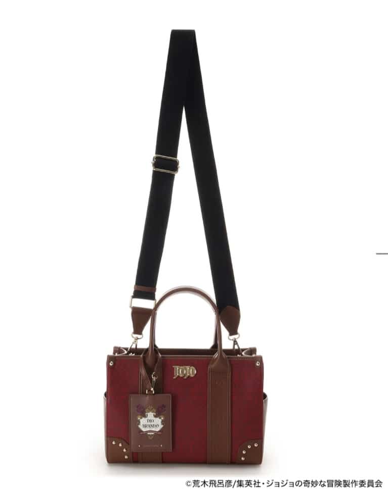 アニメ『ジョジョの奇妙な冒険 ファントムブラッド』「ディオ・ブランドー」コラボコレクション　ハンドバッグ　【ワインレッド】 ワインレッド