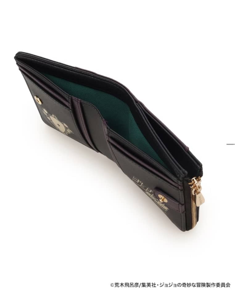アニメ『ジョジョの奇妙な冒険 戦闘潮流』「カーズ」コラボコレクション　折財布 【ブラック】 ブラック