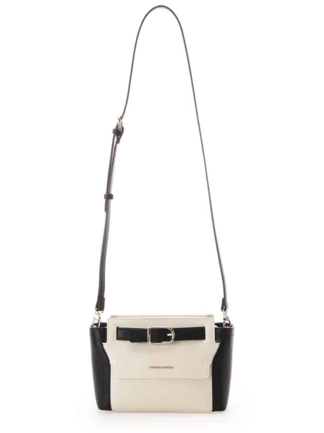 フロントバックルショルダーバッグ【ホワイト】 ホワイト