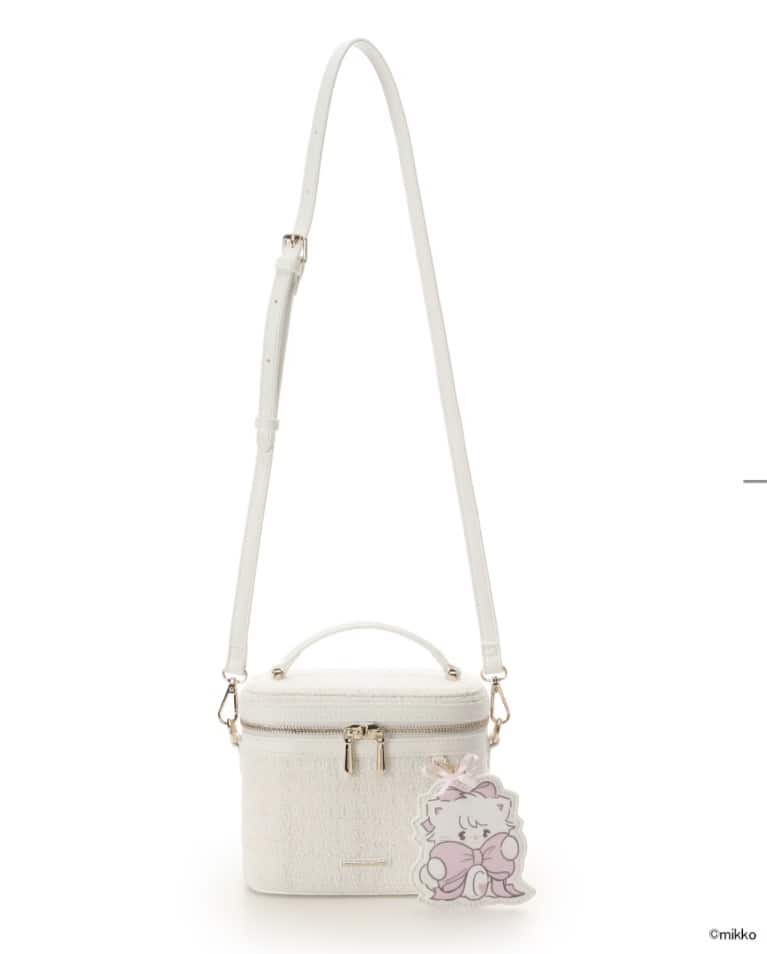 Lil ala mode×SAMANTHAVEGAコレクション バニティバッグ【ムース】 ホワイト