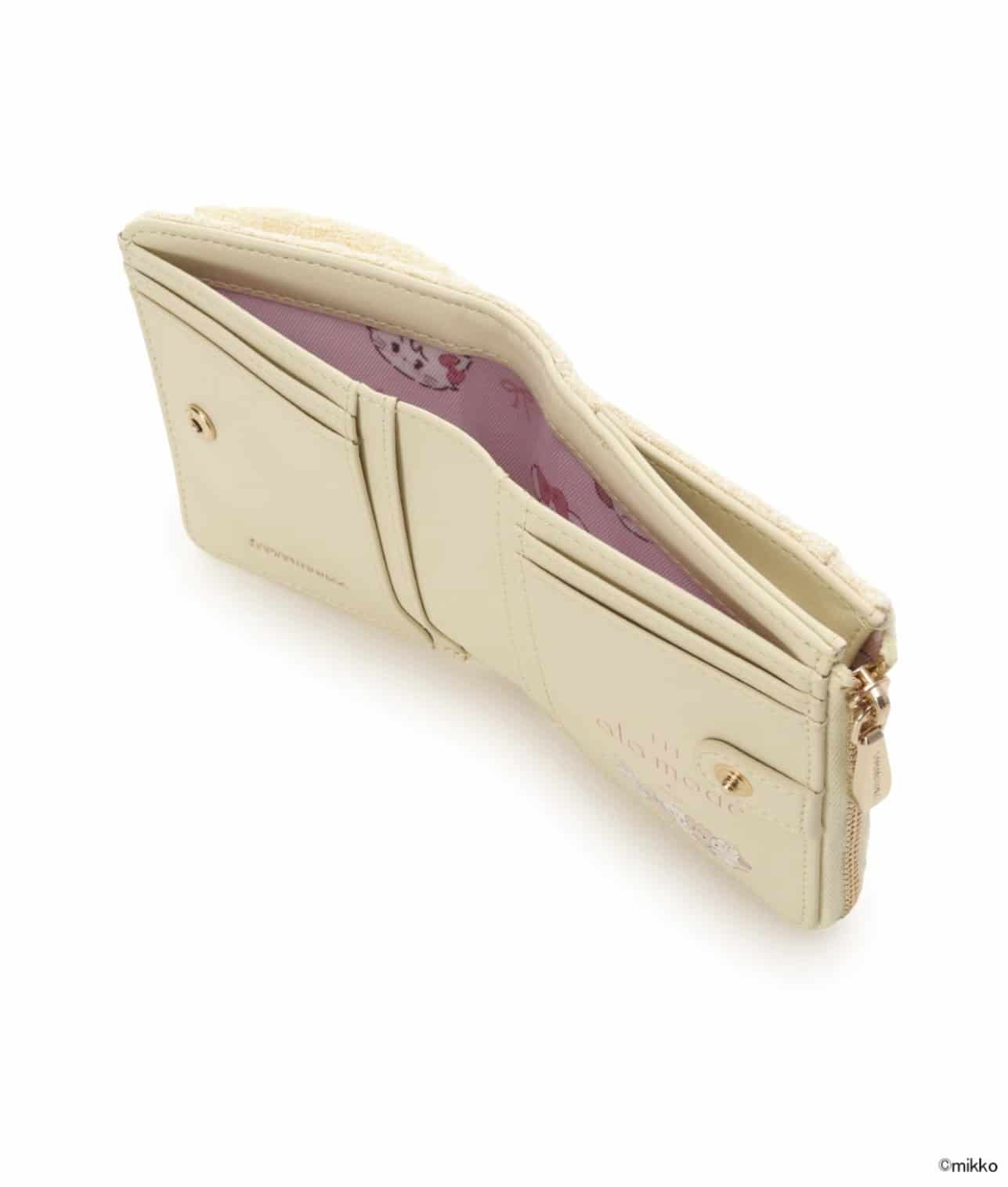 Lil ala mode×SAMANTHAVEGAコレクション 二つ折財布【スフレ】 イエロー