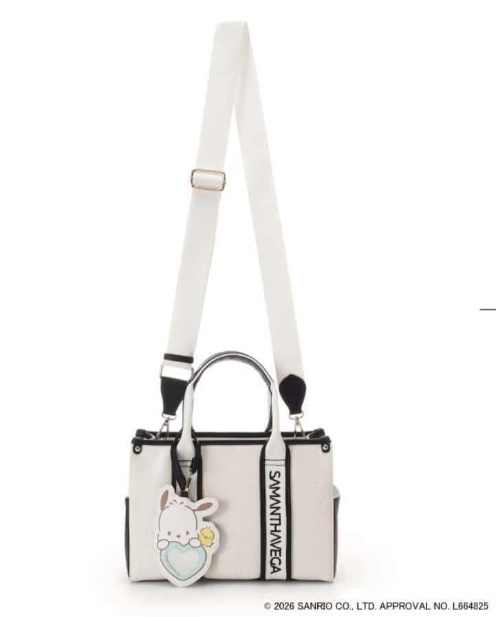 「ポチャッコ」コレクションハンドバッグ ホワイト