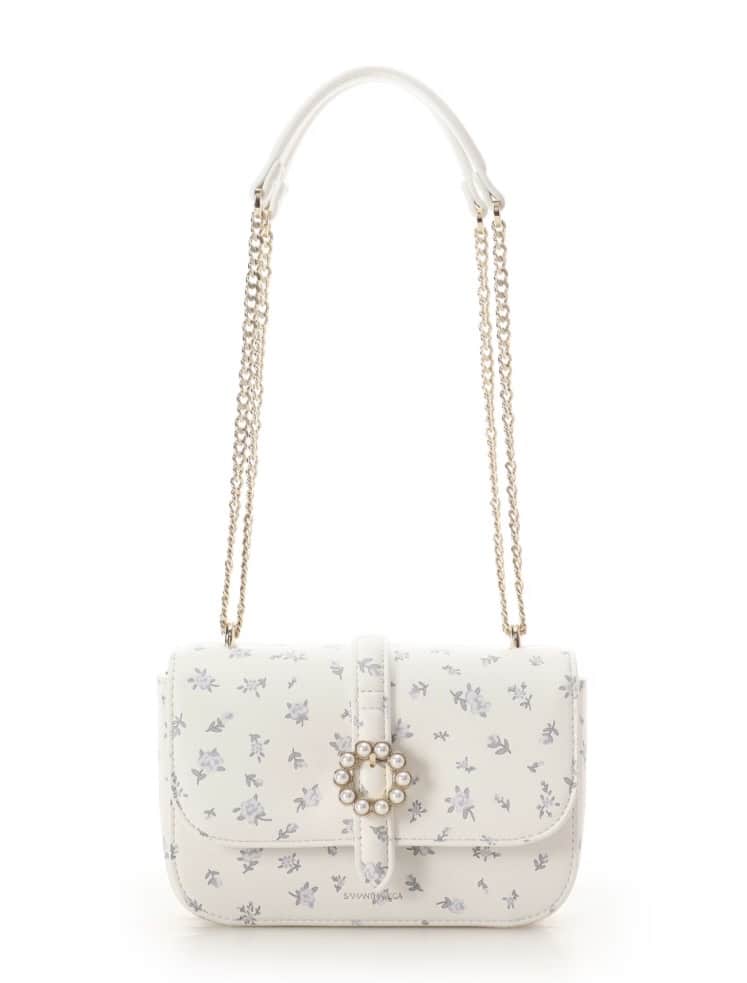 サークルパールショルダーバッグ【ホワイト】 ホワイト