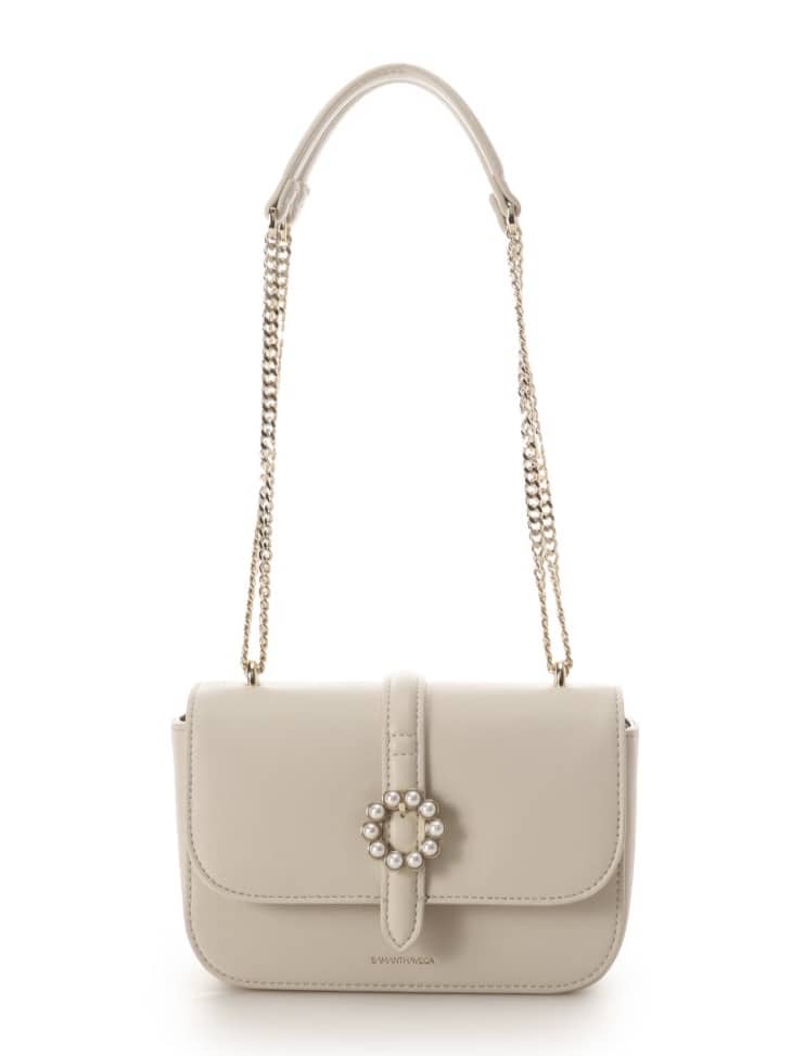 サークルパールショルダーバッグ【オフホワイト】 オフホワイト