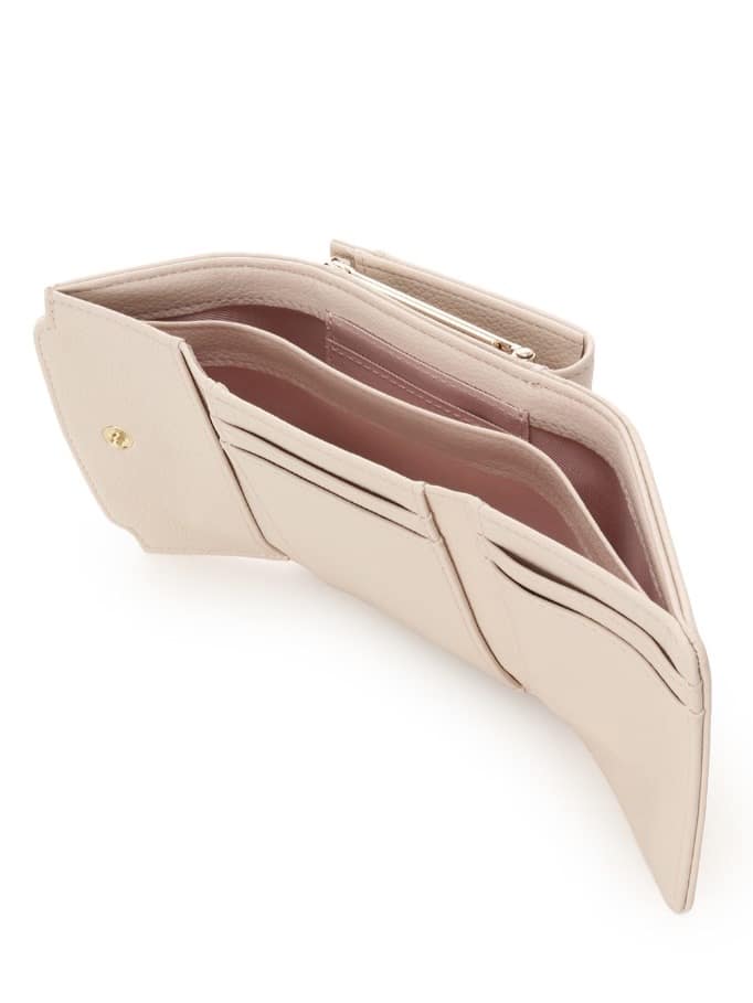 ハートドット折財布【ピンク】 ピンク