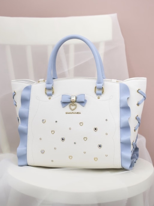 リボンジュエリーフラッター（小）【ライトブルー】 ライトブルー