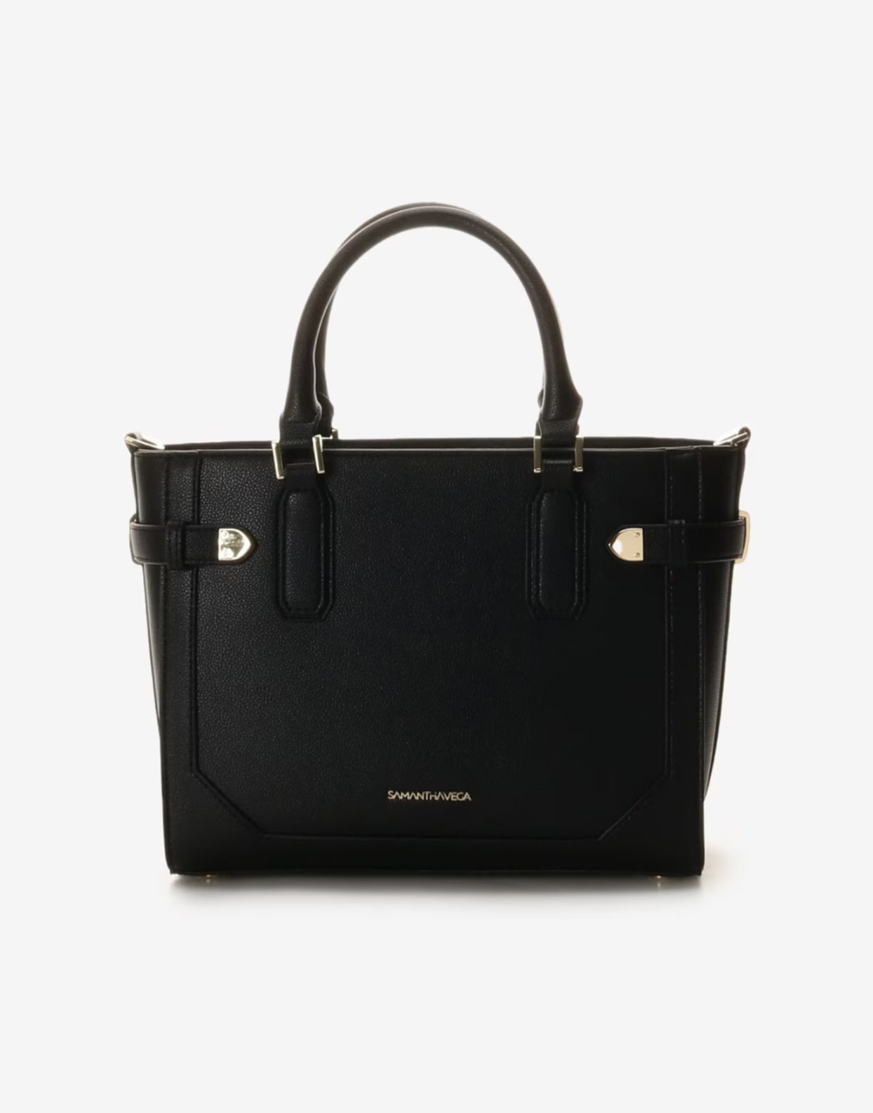 ベルト金具ハンドバッグ【ブラック】 ブラック