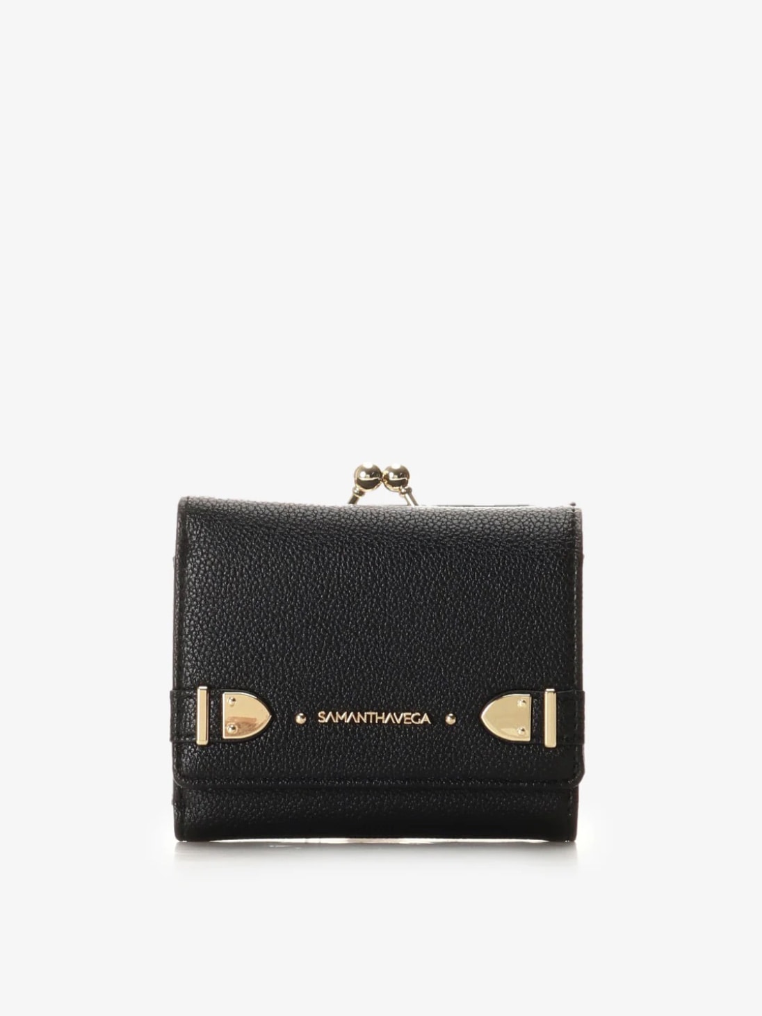 ベルト金具折財布【ブラック】 ブラック