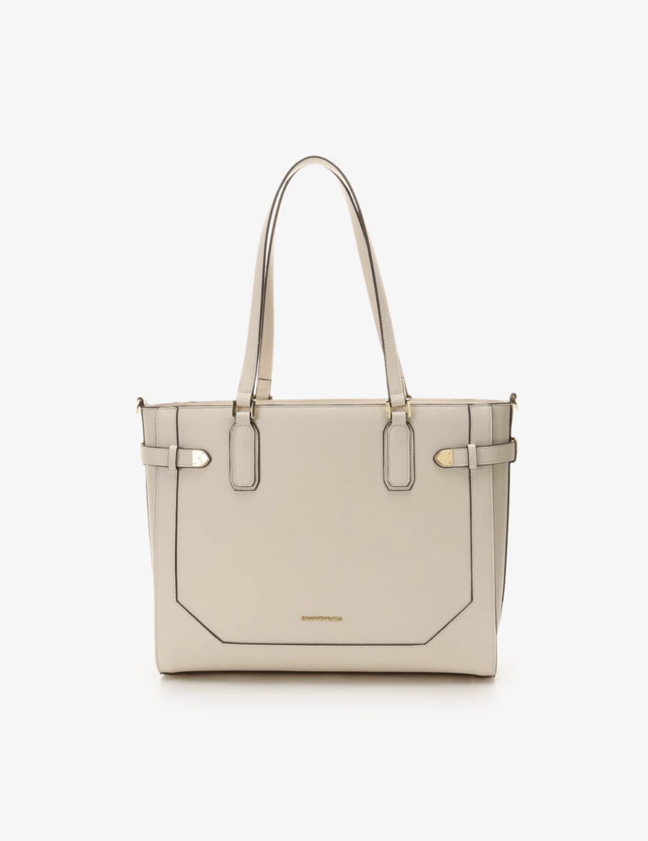  ベルト金具トートバッグ【オフホワイト】 オフホワイト