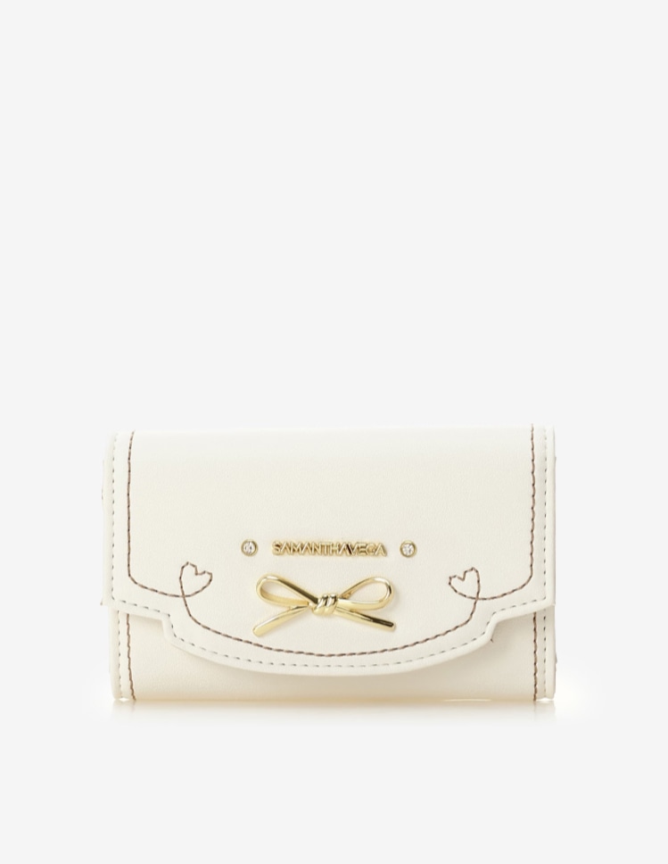 フリルリボンキーケース【ホワイト】 ホワイト