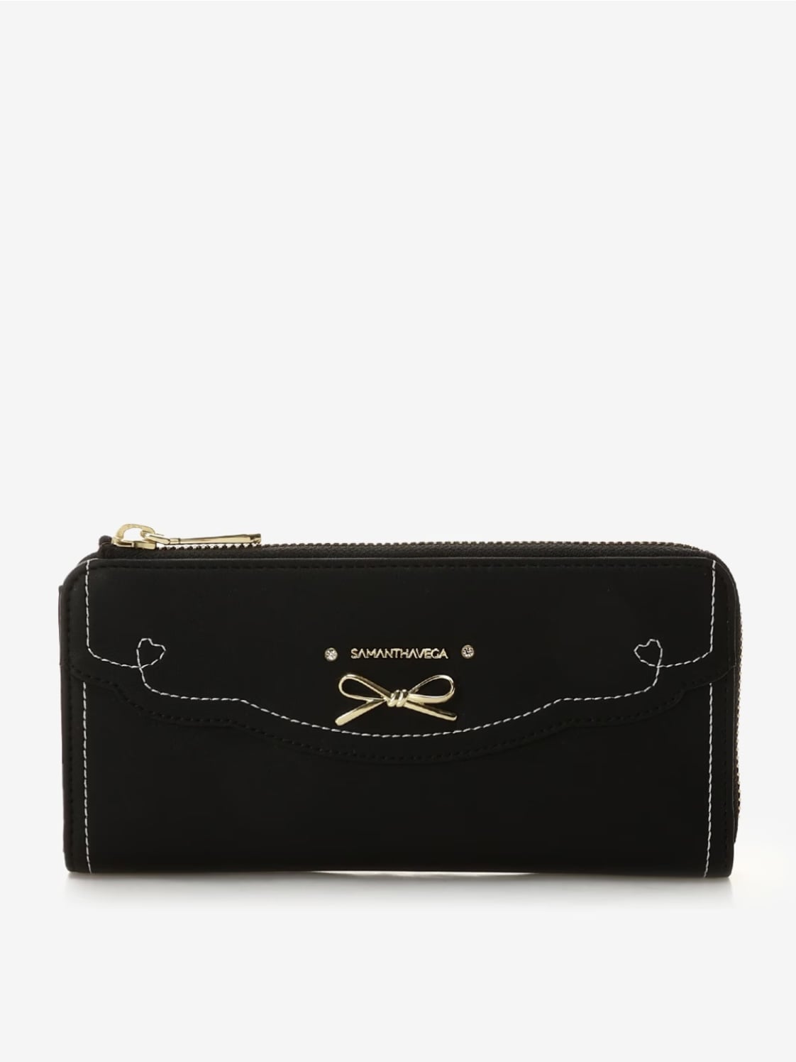 フリルリボン長財布【ブラック】 ブラック