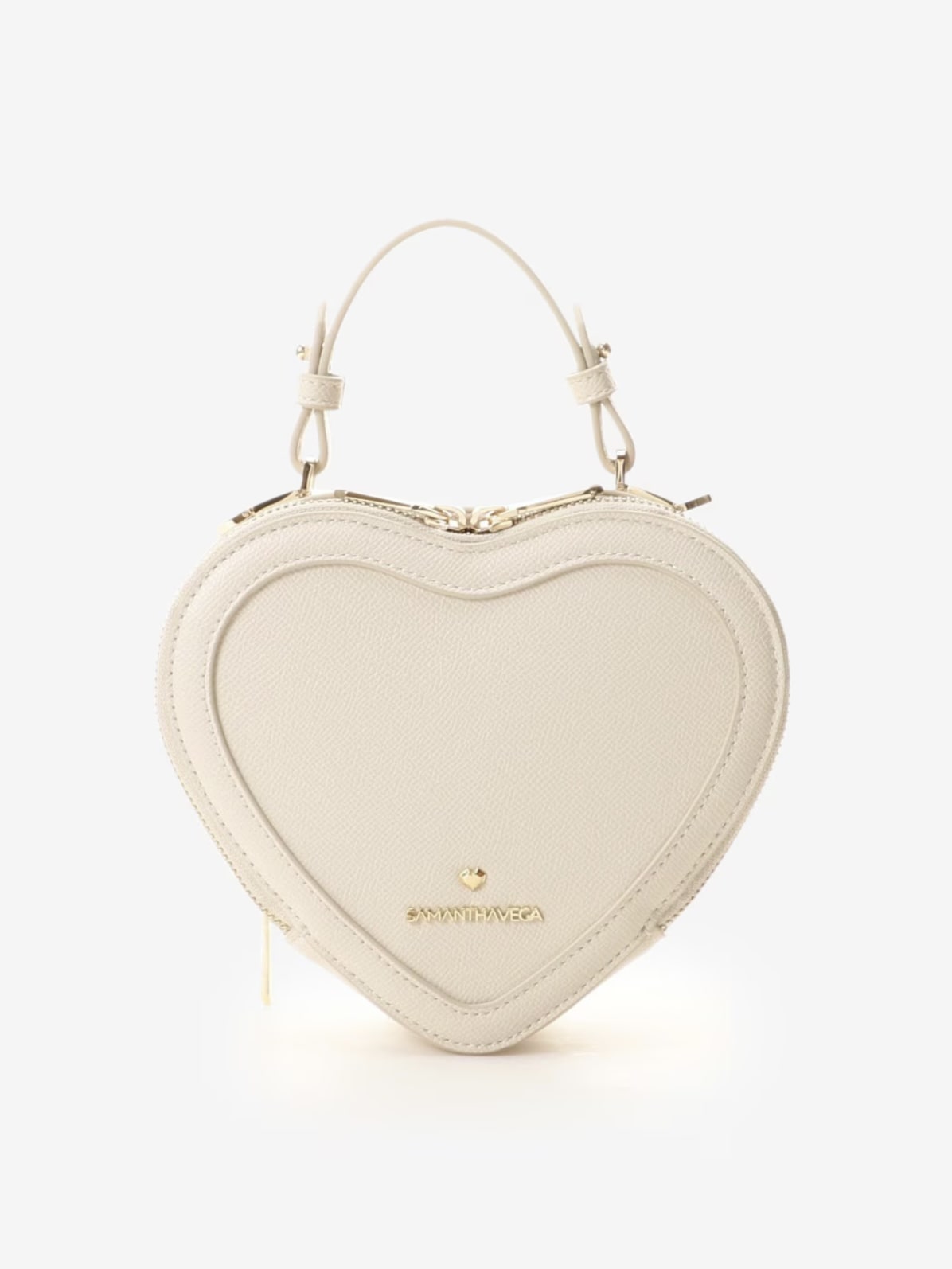 ハート型ショルダーバッグ【オフホワイト】 オフホワイト