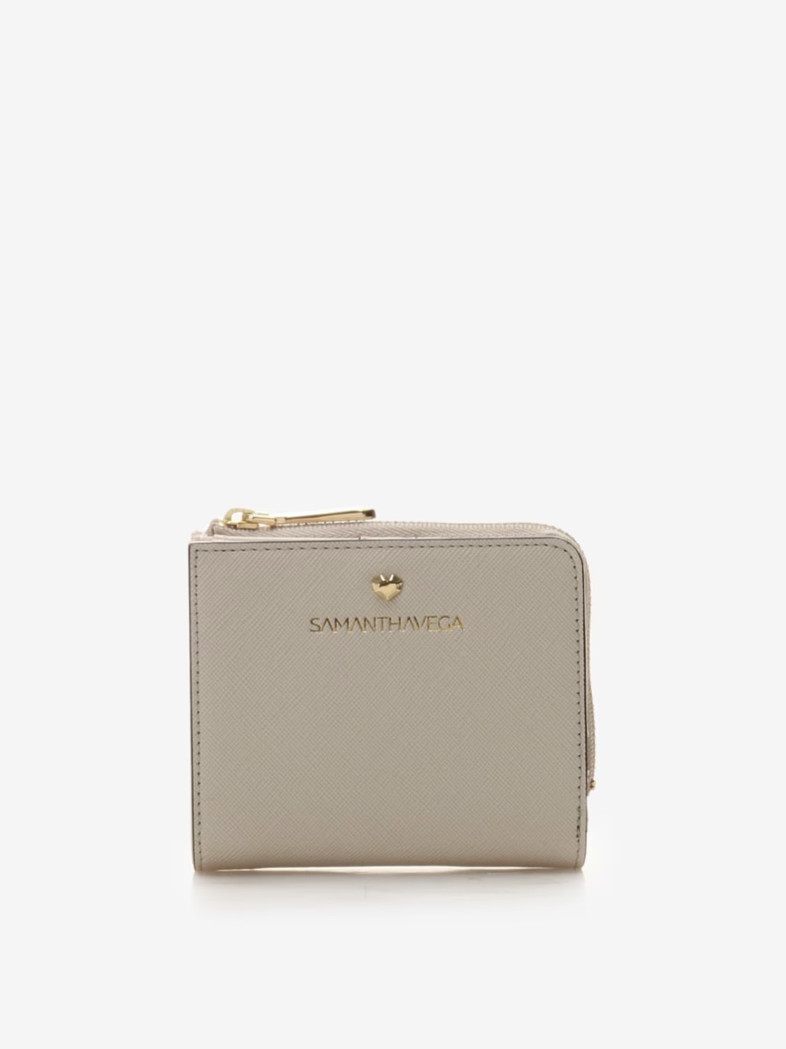 カラフルミニマム折財布【ベージュ】 ベージュ