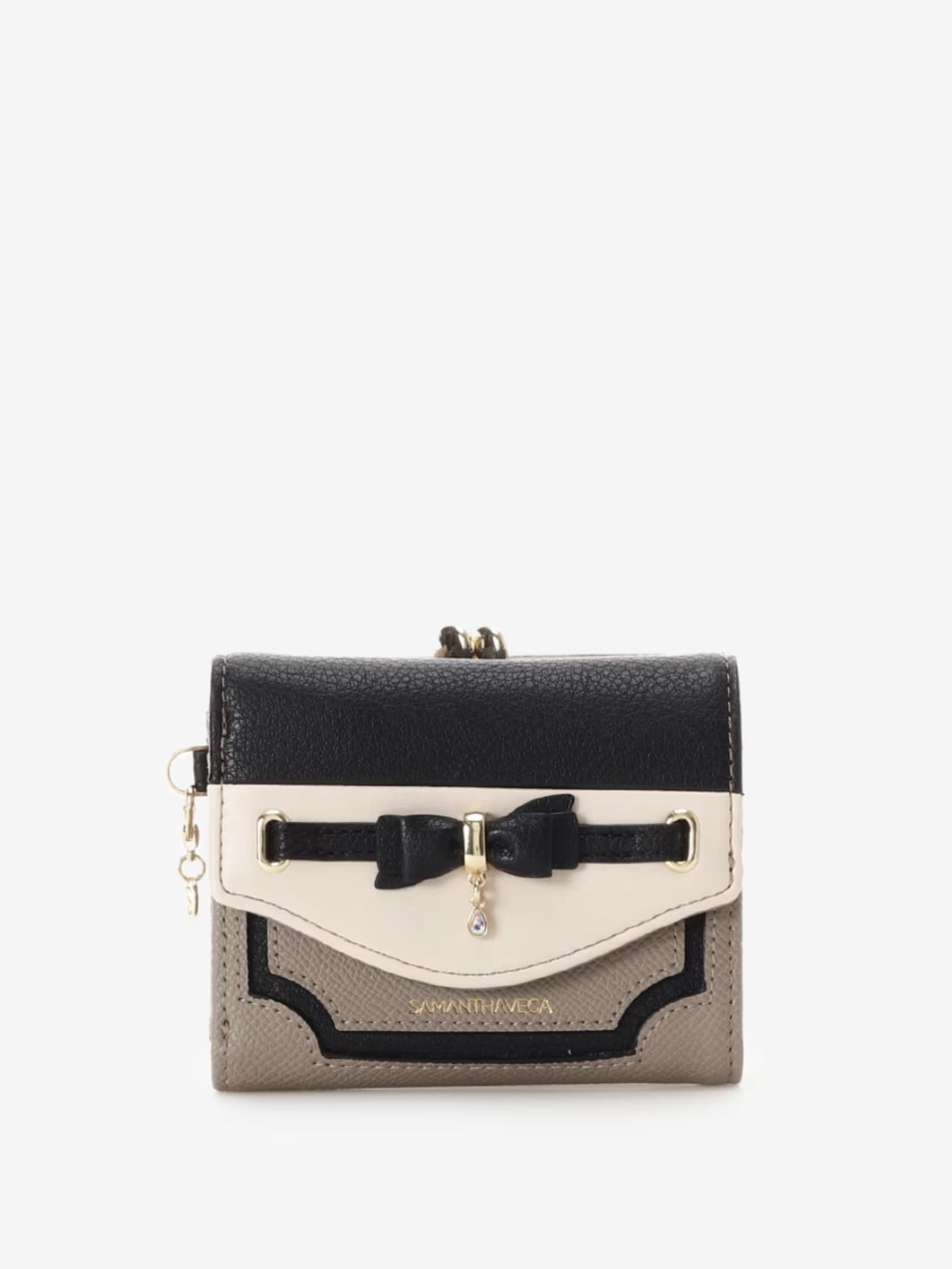 フロントリボンベルト折財布【マルチカラー】 マルチカラー