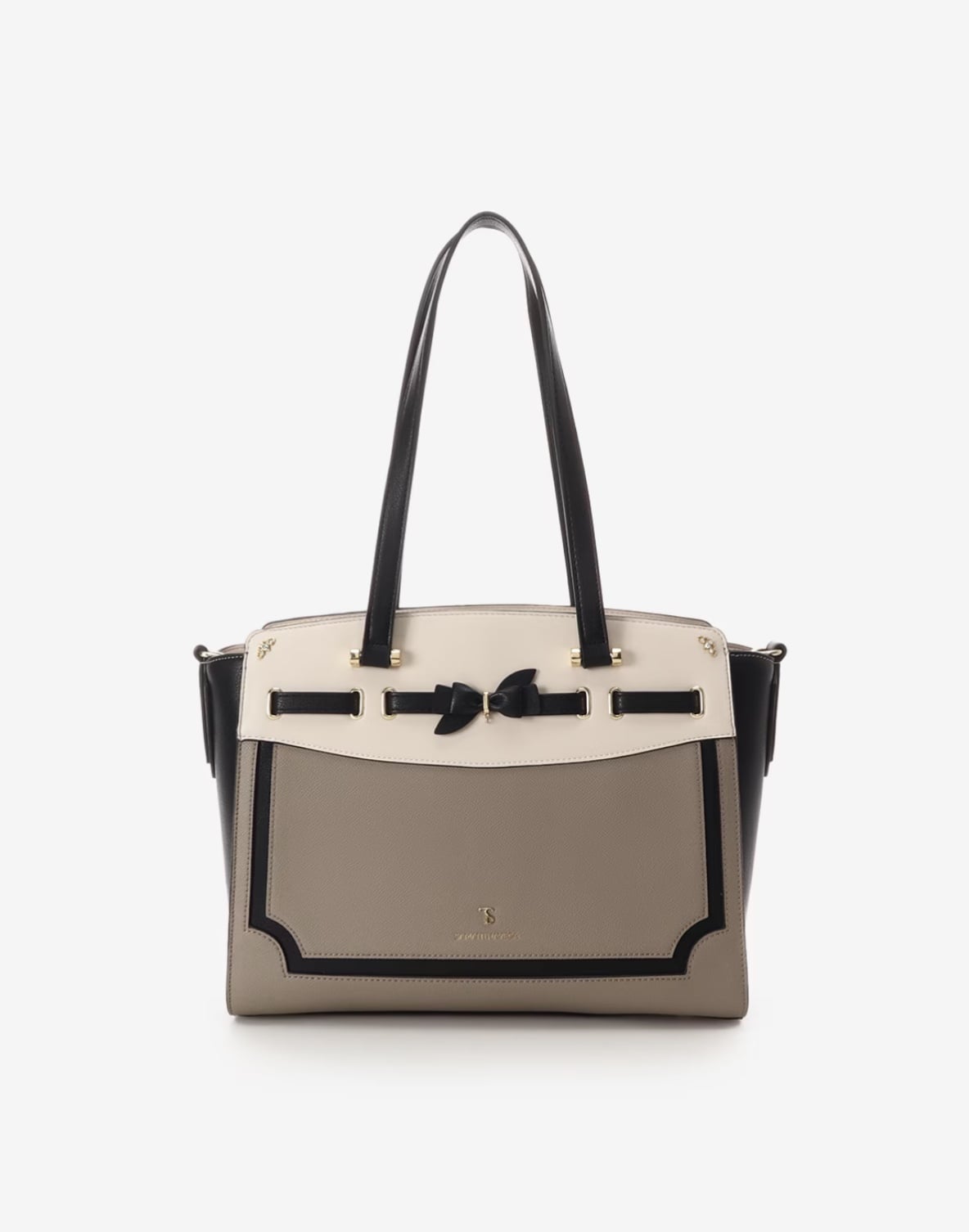 フロントリボンベルトトートバッグ【マルチカラー】 マルチカラー