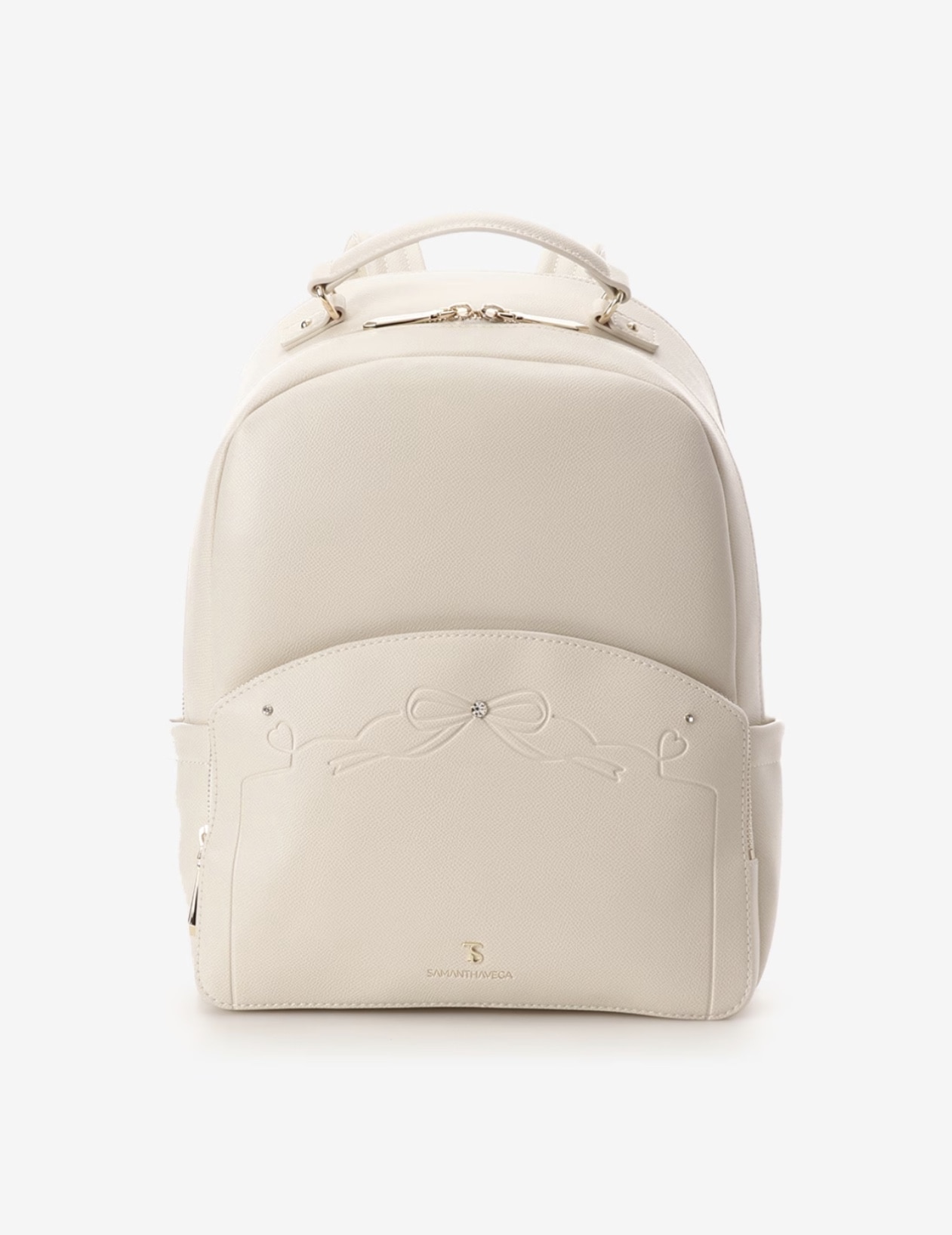 エンボスリボンリュック【オフホワイト】 オフホワイト