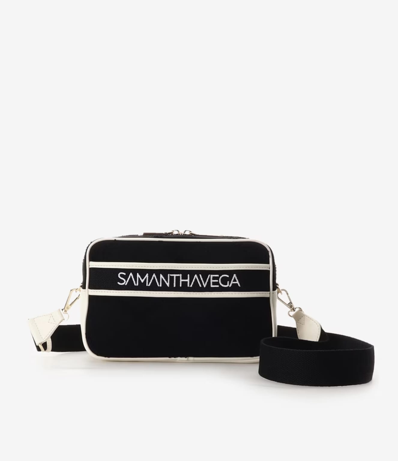 ロゴテープデニムショルダー【ブラック】  ブラック