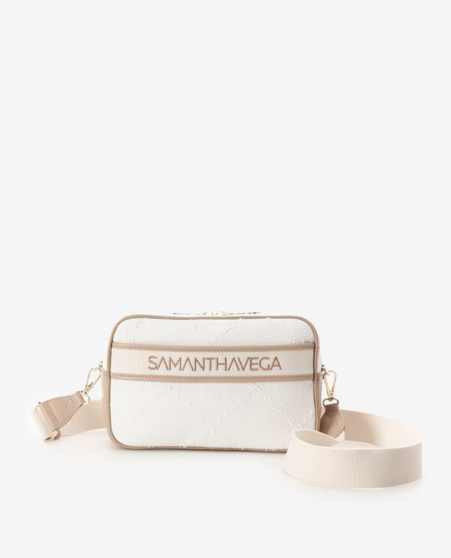  ロゴテープデニムショルダー【ホワイト】  ホワイト