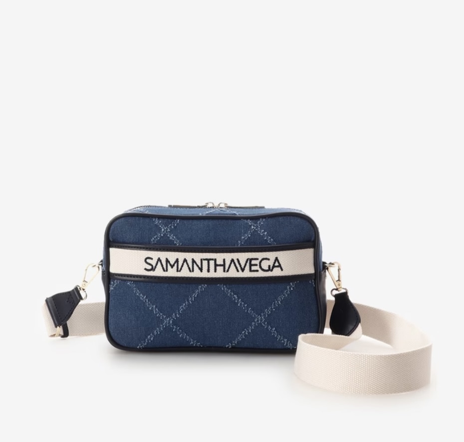 ロゴテープデニムショルダー【ネイビー】  ネイビー