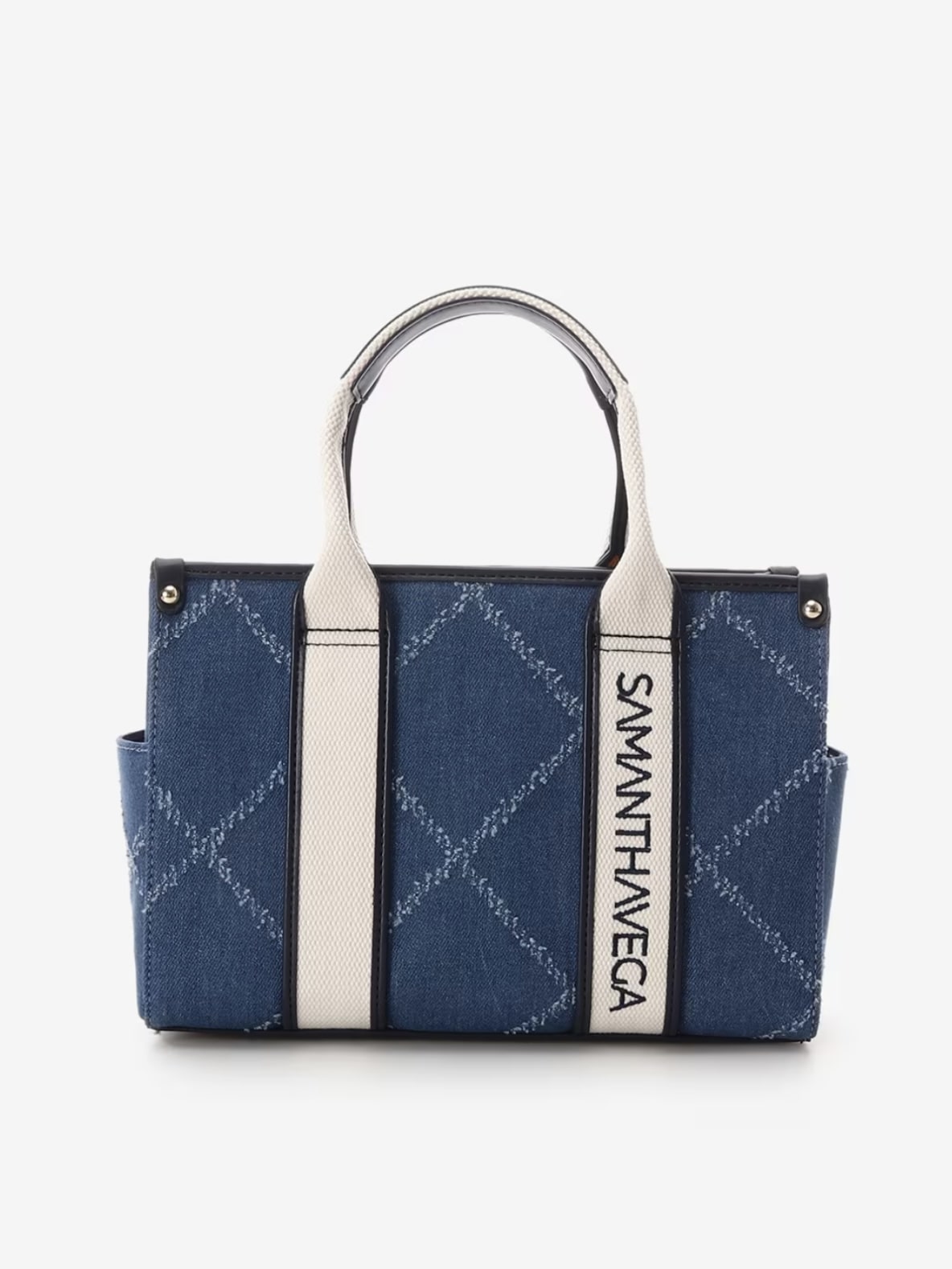 ロゴテープデニムトート(小)【ネイビー】 ネイビー