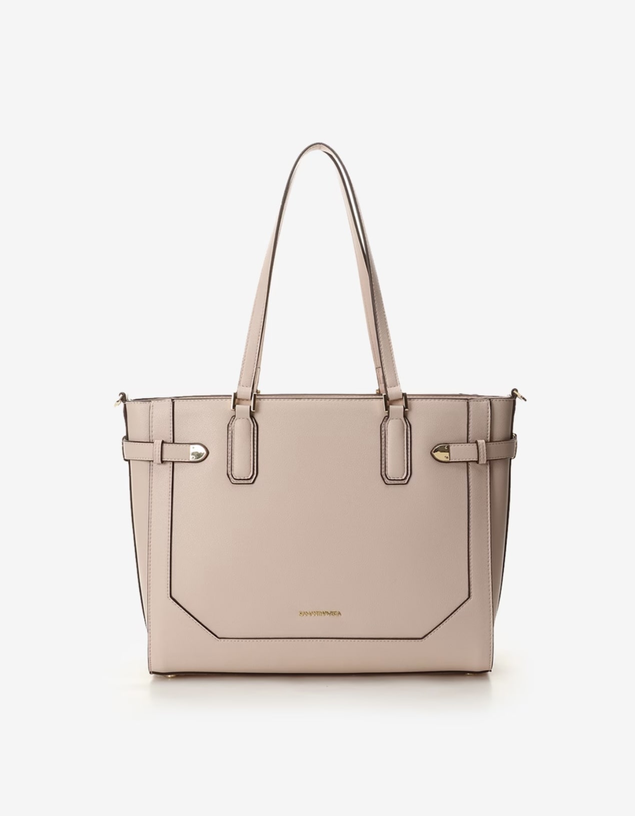 ベルト金具トートバッグ【ピンク】 ピンク