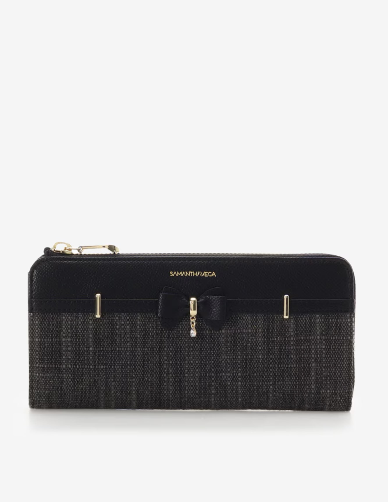 バンブーアクセントリボン長財布【ブラック】 ブラック