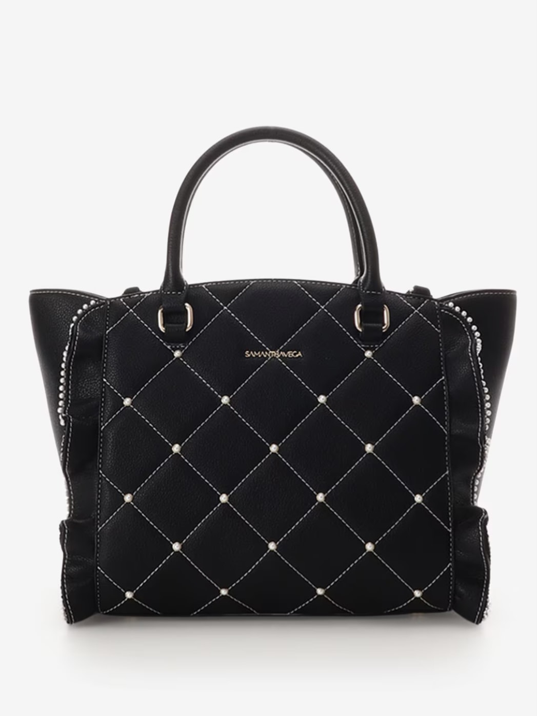 キルティングパールフラッター（大）【ブラック】 ブラック