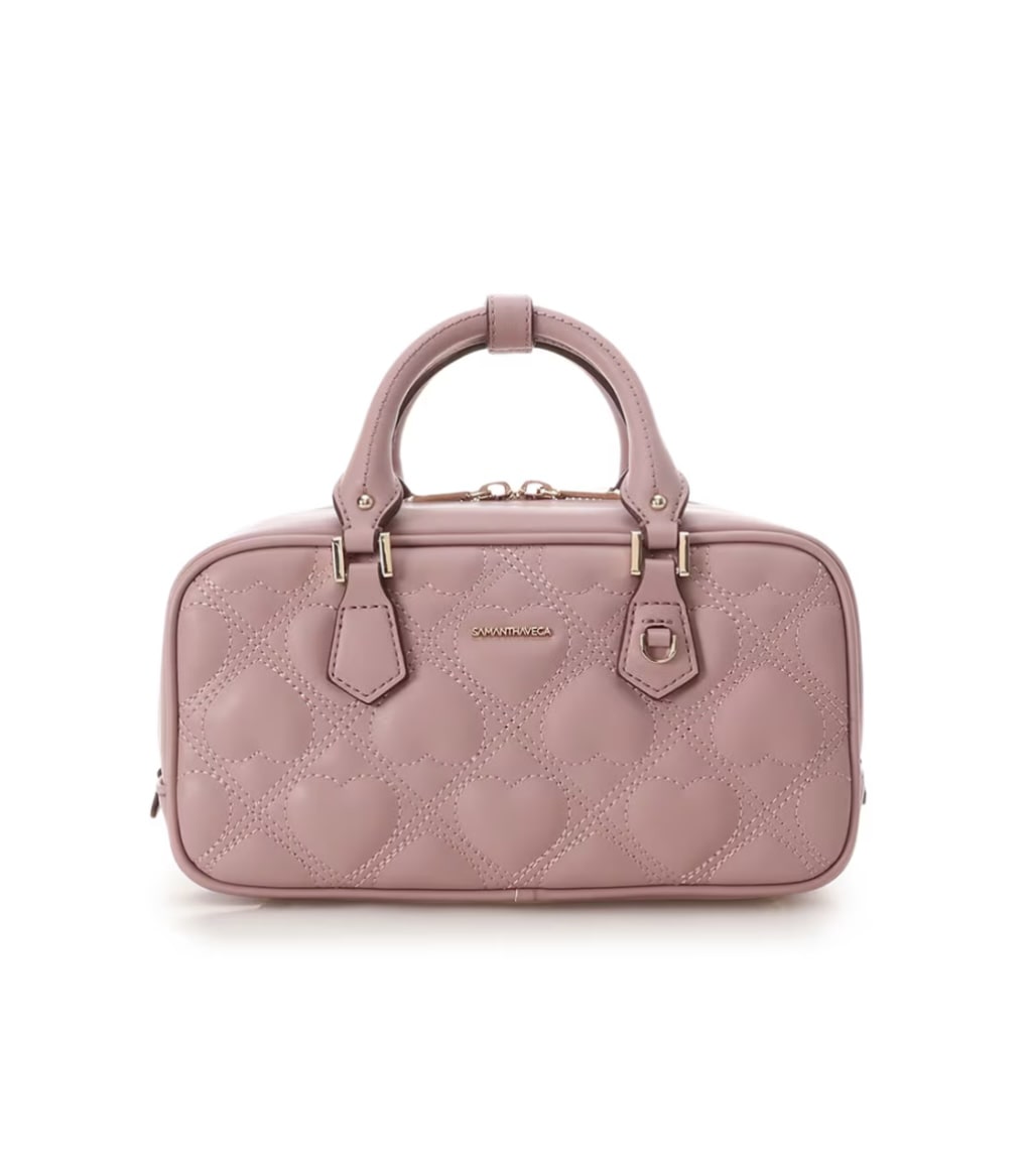 ハートキルトショルダーバッグ【ピンク】 ピンク