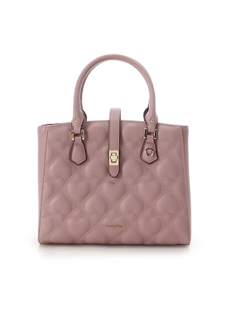 ハートキルトハンドバッグ【ピンク】 ピンク