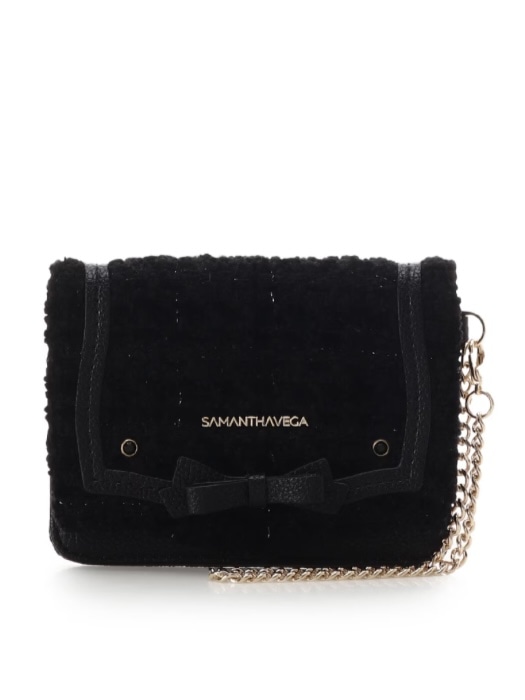 ソリッドリボンツイードパスケース【ブラック】 ブラック