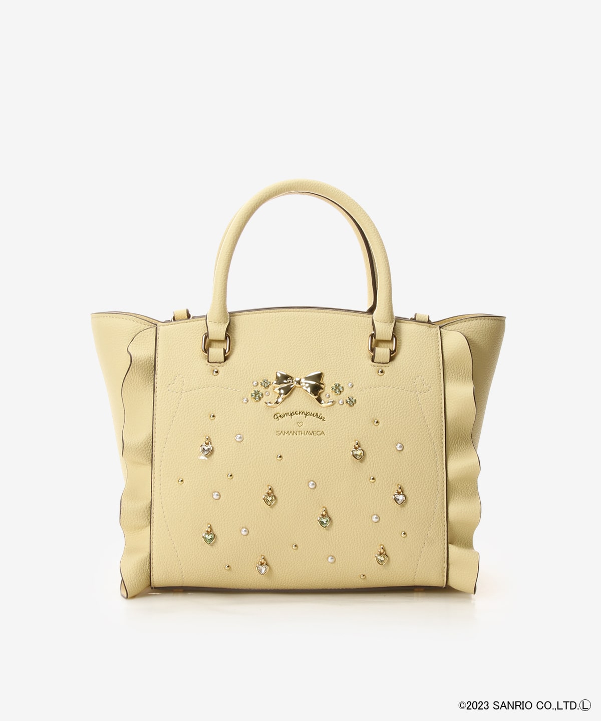 大人気の ポムポムプリンコレクション】フラッター（小）(イエロー バッグ