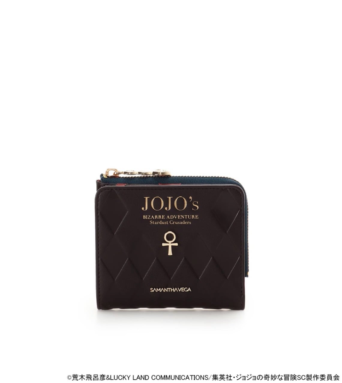 SAMANTHAVEGA×アニメ『ジョジョの奇妙な冒険 スターダストクルセイダース』　「モハメド・アヴドゥル」コレクション　折財布 ブラウン