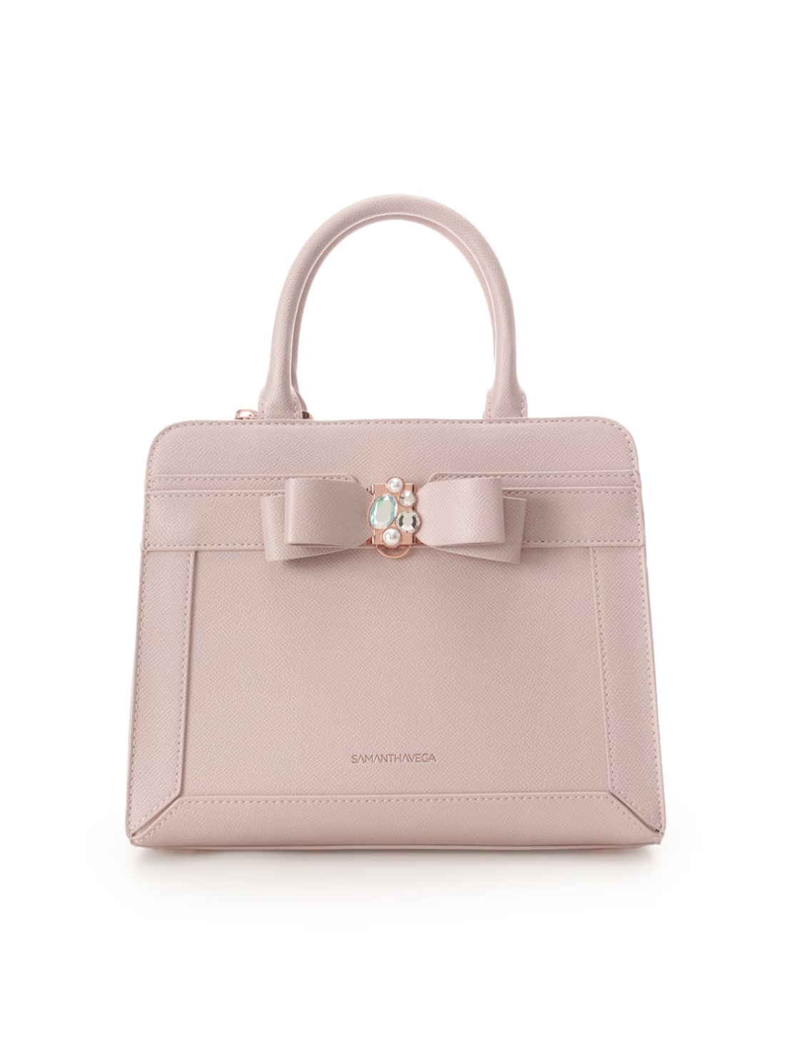 ジュエルリボンハンドバッグ【ピンク】 ピンク