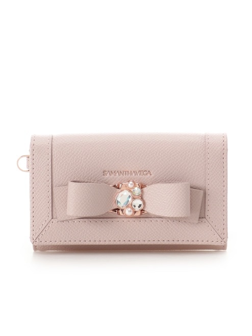 ジュエルリボンキーケース　【ピンク】 ピンク