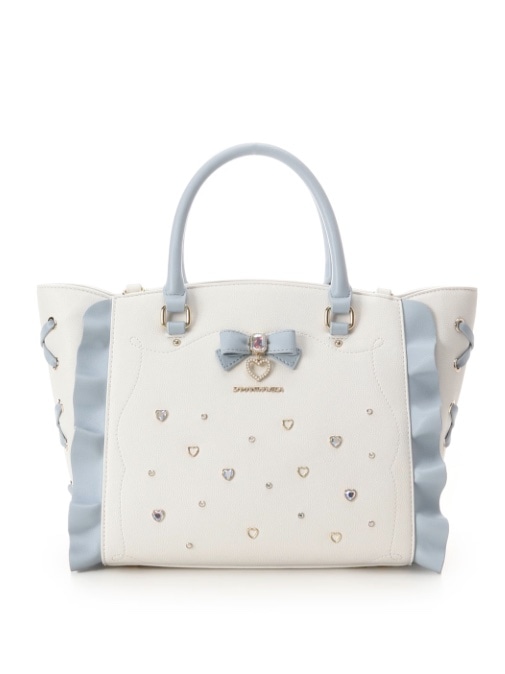 リボンジュエリーフラッター（小）【ライトブルー】 ライトブルー