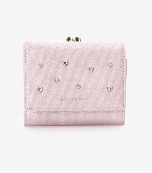  ■オンラインショップ＆一部店舗限定■ハートジュエリーフラッター折財布【ラベンダー】 ラベンダー