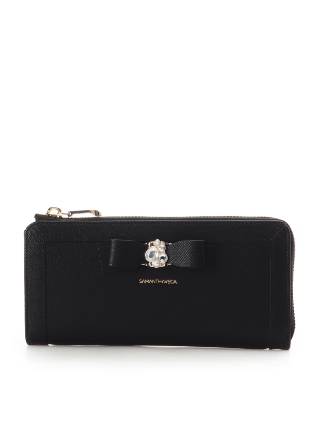 ジュエルリボン長財布【ブラック】 ブラック