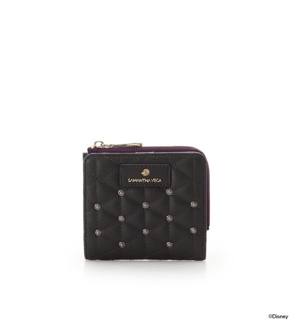 ディズニーヴィランズコレクション 「アースラ」 折財布 ダークグレー